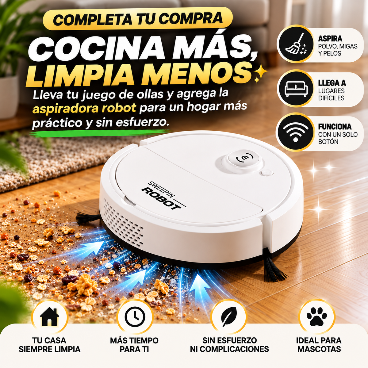 ASPIRADORA ROBOT PARA BARRER