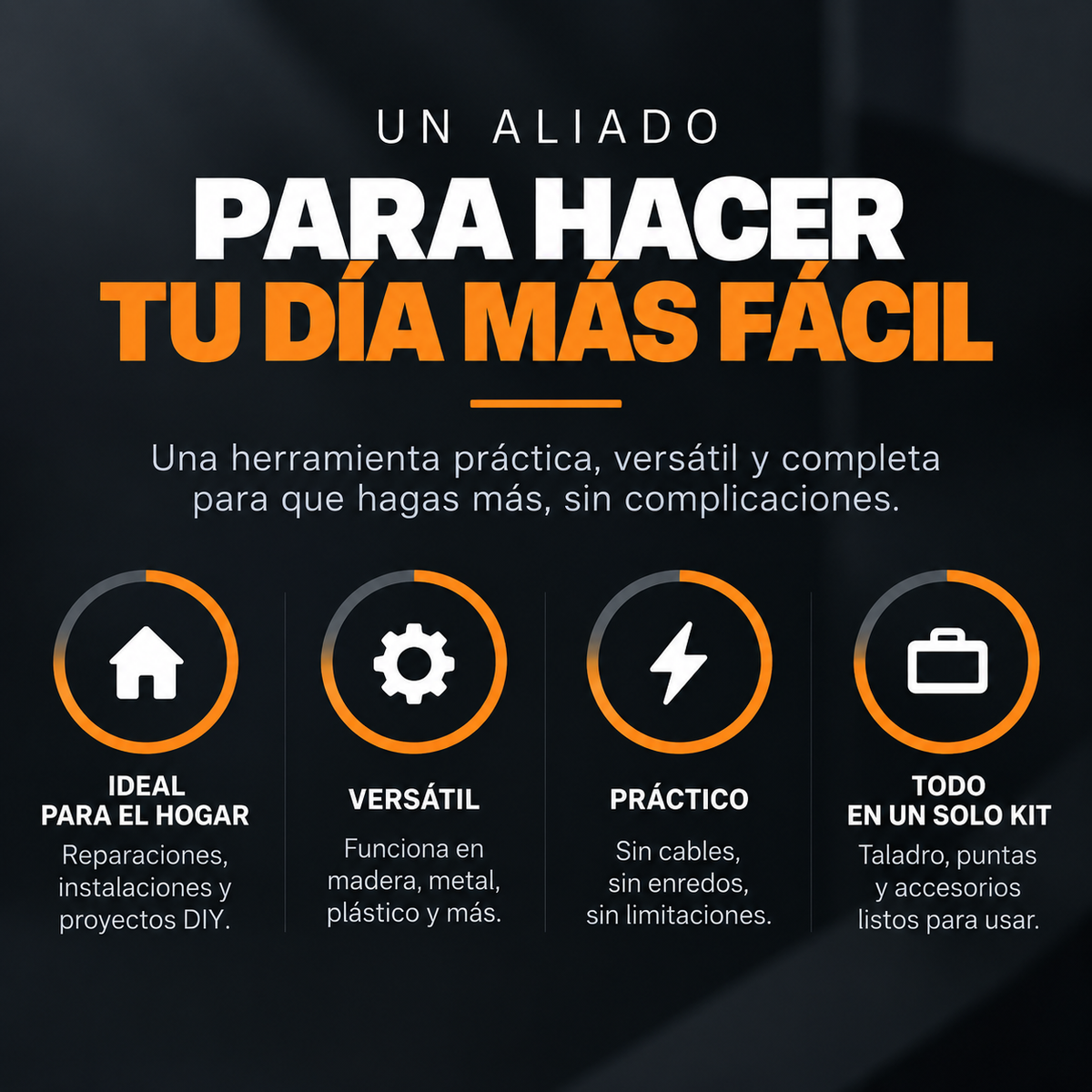 TALADRO ELÉCTRICO RECARGABLE + GUÍA PRÁCTICA DE REPARACIONES EN CASA