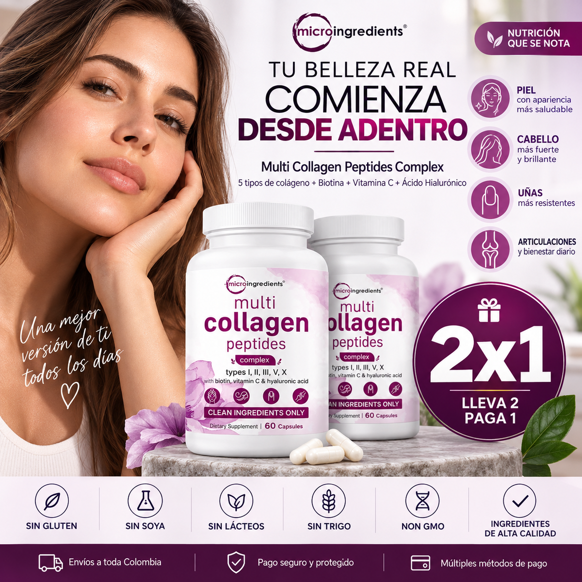 NUEVO MULTI COLLAGEN COMPLEX + GRATIS SEGUNDA UNIDAD
