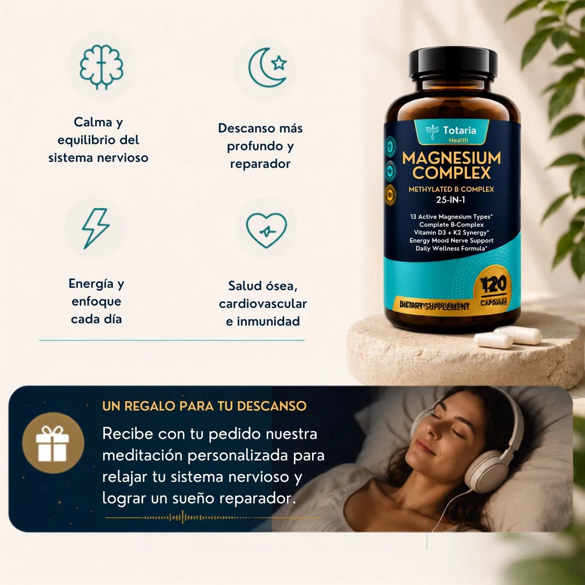 NUEVO MAGNESIUM COMPLEX 25 en 1 -  FORMULA MEJORADA