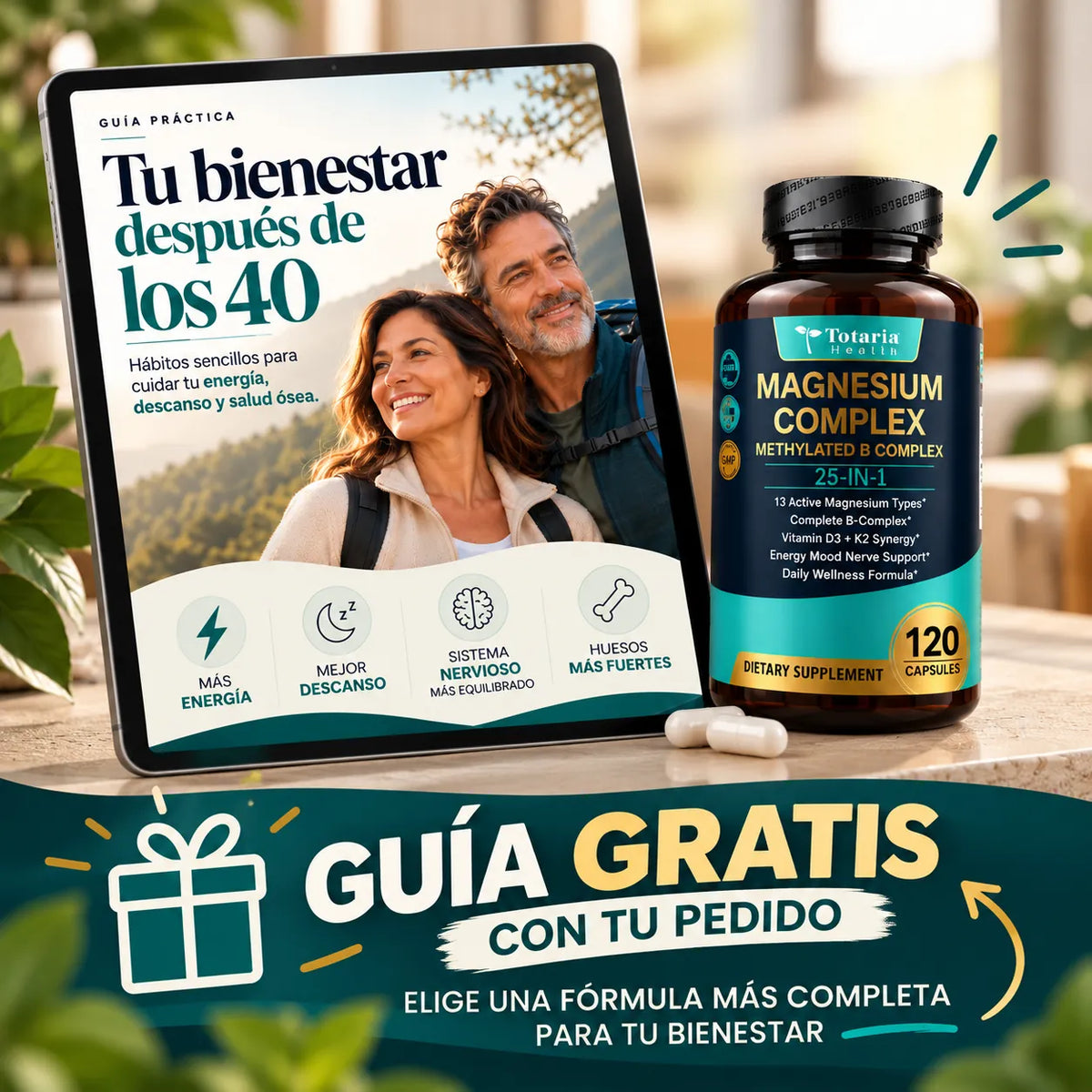 NUEVO MAGNESIUM COMPLEX 25 en 1 -  FORMULA MEJORADA